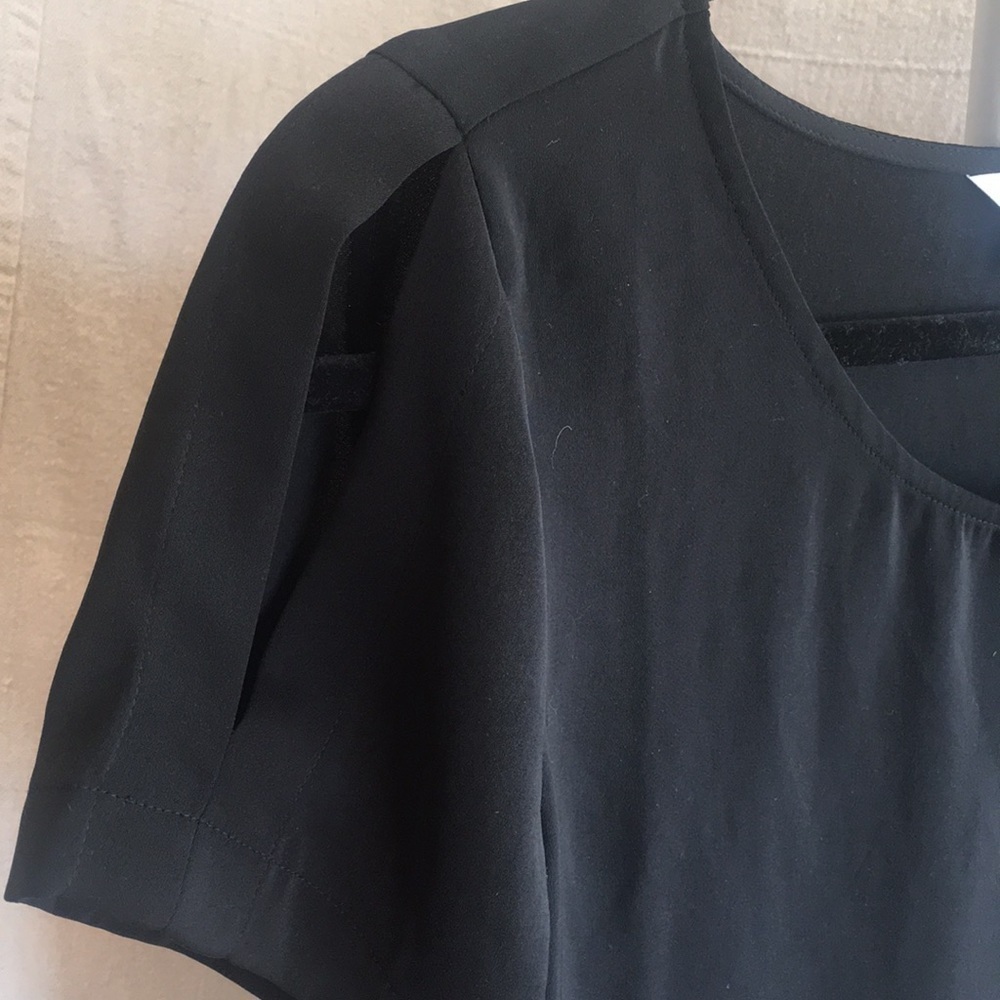 Calvin Klein open shoulder top with side tie